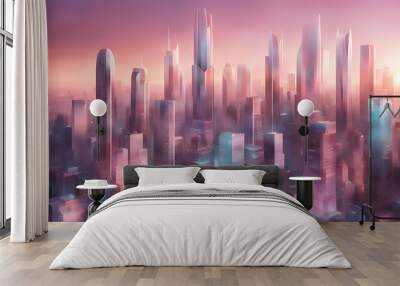 Ethereal Glassmorphism Design Wall mural