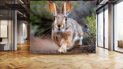 rabbit on the ground Wall mural