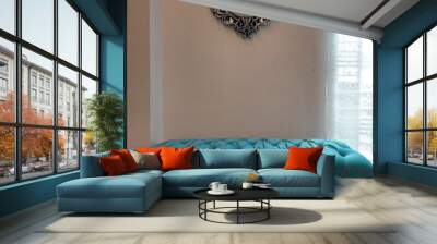 living room interior, room, sofa, furniture, home, living, couch, design, lamp, house, chair, window Wall mural