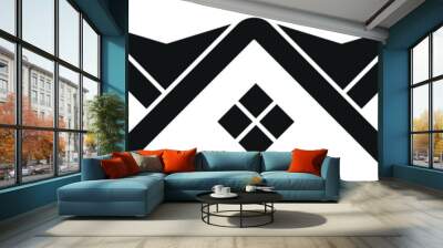 Real estate house roof logo icon vector. Wall mural