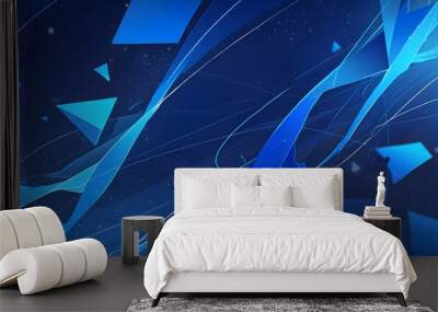 Abstract blue background Wall mural