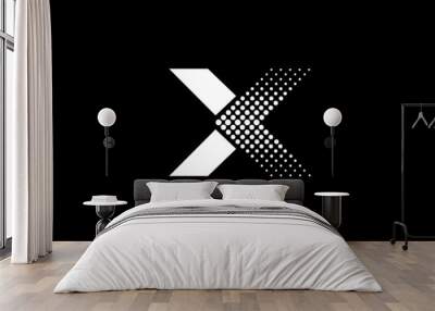 Letter design X unique branding concept Wall mural