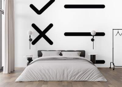 Checklist Report Icon Wall mural