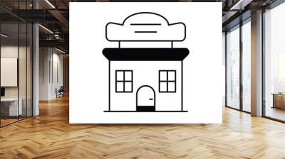 Restaurant  vector icon Wall mural