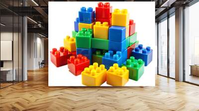 Plastic building blocks Wall mural