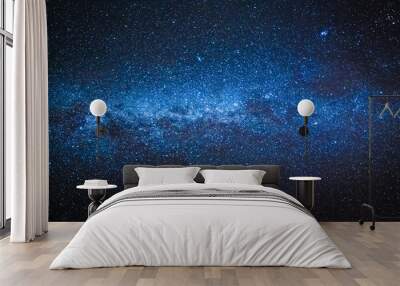 Amazing milky way with million stars at night Wall mural