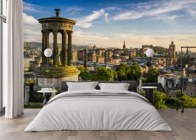 Beautiful view of the city of Edinburgh Wall mural