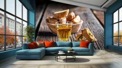 Crispy cantucci with wine Wall mural