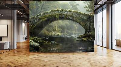 Historic Stone Bridge Wall mural