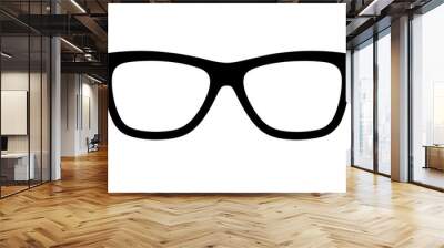 Minimal Glasses Icon Silhouette Wall mural