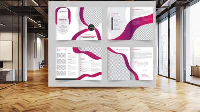 12 page corporate brochure. minimal business company profile, Business brochure template layout design, creative business brochure editable template layout design  Wall mural