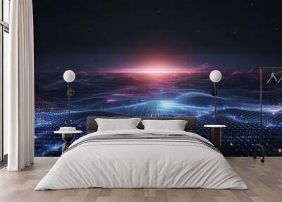 Dynamic Corporate Innovations: Futuristic Wallpaper Wall mural