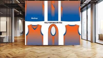 Basketball Jersey illustration Vectors Wall mural