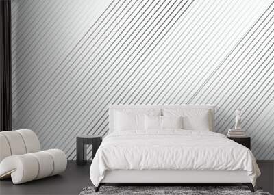 Abstract background wave line elegant white striped diagonal line technology concept web texture. Wall mural