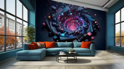 Abstract dark background Wall mural