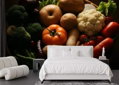 World Food Day Background Wall mural