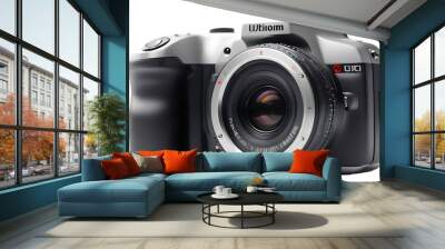 Digital camera isolated on transparent background Wall mural