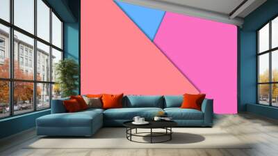 plain dark and light papers forming two triangles and vertical blank rectangle for creative cover designing Wall mural