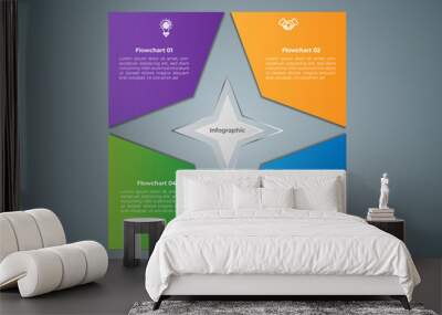 Modern creative vector eps infographic element template design. Wall mural