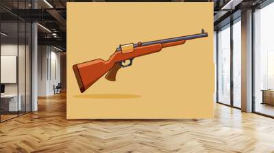 rifle clipart cartoon Illustration drawing Wall mural