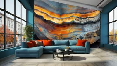 Earth crossection Wall mural