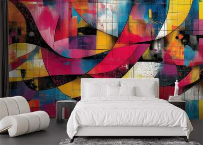 Graphitti Background Wall mural