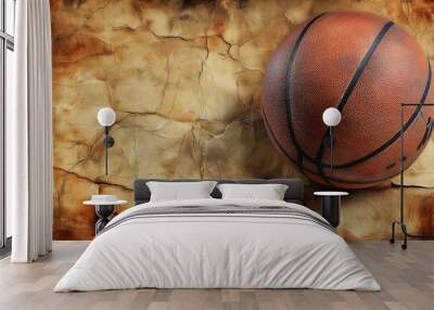 Grunge Basketball Background Wall mural