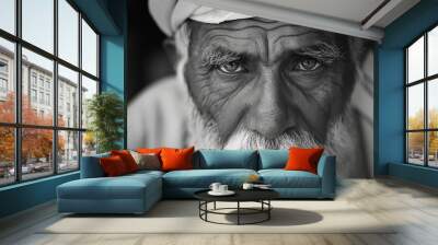 Muslim old man Wall mural