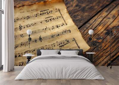 Sheet Music Background Wall mural