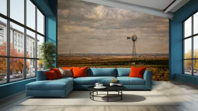 Windmill in the Flint Hills of Kansas  Wall mural