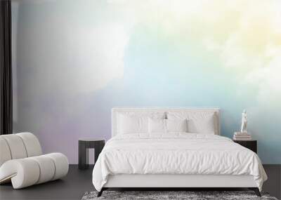 Soft cloudy is gradient pastel,Abstract sky background in sweet color. Wall mural