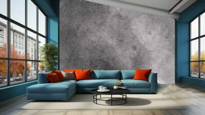 Texture of old gray concrete wall for background. Grey grunge textured wall. Copy space Wall mural