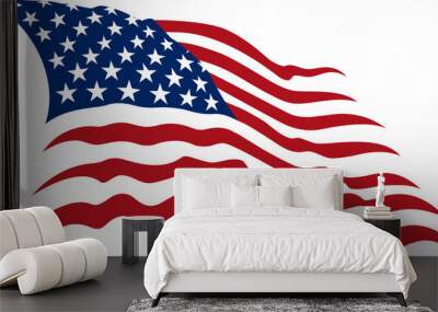 american flag Wall mural