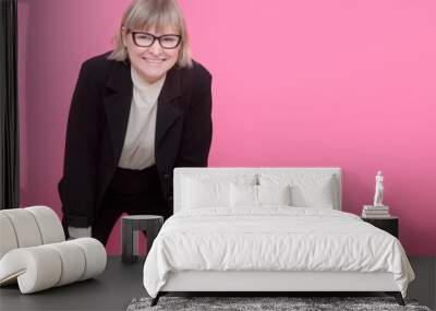 busines woman pink Wall mural