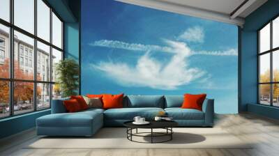 cloud in the blue Wall mural