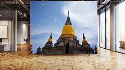 A beautiful Thailand temples, pagodas and Buddha statute in old historical's Thailand country at 