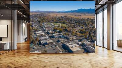 SUSANVILLE, CALIFORN, UNITED STATES - Nov 04, 2020: Sweeping views over the town of Susanville Wall mural