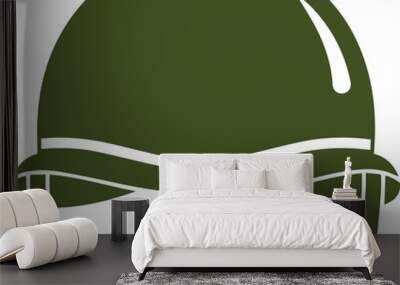 military helmet logo design Wall mural