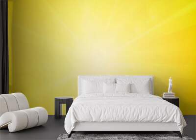 Summer or spring abstract blurry bright yellow background Wall mural