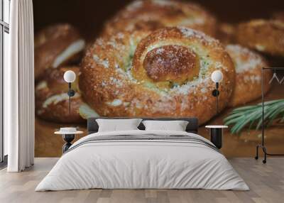 Pretzels Wall mural