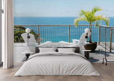 beach resort sea view Wall mural