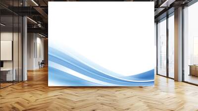 vector blue curve frame template Wall mural