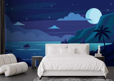  background cartoon vector illustration Wall mural