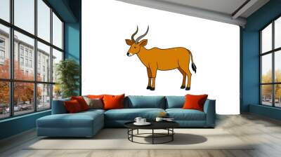 eland cartoon vector illustration Wall mural