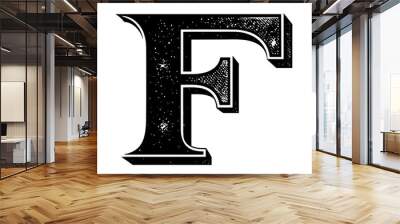 f front vector illustration Wall mural