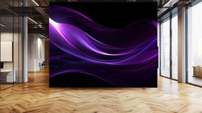 A purple wave with a white line on it Wall mural