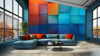 abstract background design inspired by the concept of community and unity. Wall mural