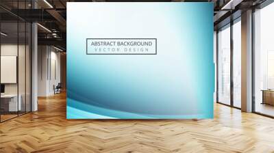 Abstract business wave banner design vector Wall mural