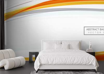 Beautiful banner template with wave vector Wall mural