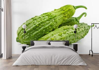 Cucumber isolated on white background. Wall mural